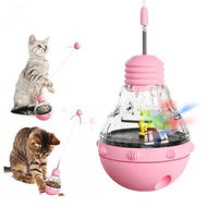 Detailed information about the product Cat Interactive Toys for Indoor Cats Kitten Wand Toy, Kitty Funny Balls Slow Food Dispenser Feeder Treat Dispensing Feeding Pet Supplies Birthday Gift