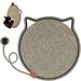 Cat Scratcher Mat Natural Cotton Rope Scratch Pad 15.7in Round Horizontal Floor Scratching Pads for Indoor Cats,Furniture Protector for Wall,Sofas(Black). Available at Crazy Sales for $9.99