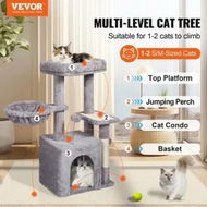 Detailed information about the product Cat Tree 80 cm Cat Tower with Cat Condo Sisal Scratching Post Light Grey