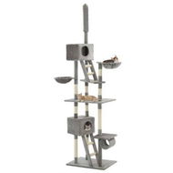 Detailed information about the product Cat Tree With Sisal Scratching Posts 230-260 Cm Grey