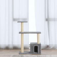 Detailed information about the product Cat Tree with Sisal Scratching Posts Light Grey 70 cm