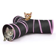 Detailed information about the product Cat Tunnel - Collapsible 3 Way Play Toy - Interactive Tube Toys For Rabbits Kittens And Dogs