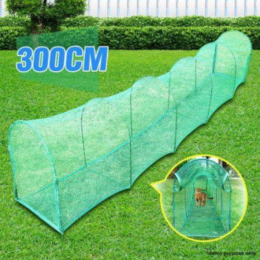 Cat Tunnel Outdoor House Pet Enclosure Rabbit Dog Agility Training Outside Foldable