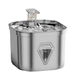 Cat Water Fountain, 2.5L Stainless Steel Cat Fountain for Drinking with Waterfall Effluent, Silent Pet Drinking Dispenser with 4 Replacement Filters. Available at Crazy Sales for $34.95