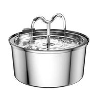Detailed information about the product Cat Water Fountain, 3.2L Stainless Steel Pet Water Dispenser Automatic Dog Drinking Fountains Water Bowl