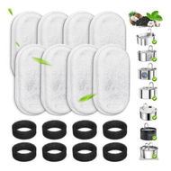 Detailed information about the product Cat Water Fountain Filters, 8 Pack Replacement Filters and Pre Filter Sponges