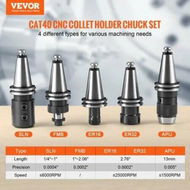 Detailed information about the product CAT40 Collet Holder ER 16/32 Collet Set 35 PCs SLN FMB ER16/32 APU Tool Holders Spring Steel Collet Chucks with 10 Pull Studs and 3 Wrenches for Milling Machine Drill Presses Boring Machine