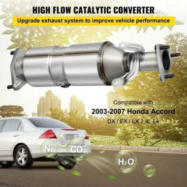 Catalytic Converter Direct Sliver For Honda Accord 2003-2007