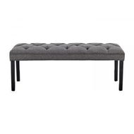 Detailed information about the product Cate Button-Tufted Upholstered Bench By Sarantino - Dark Grey