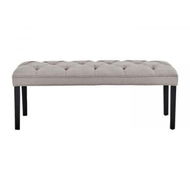 Detailed information about the product Cate Button-Tufted Upholstered Bench By Sarantino - Light Grey