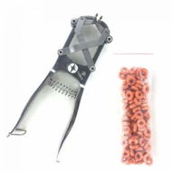 Detailed information about the product Cattle Lamb Sheep Stainless Steel Elastrator Castrating Plier with 100 Rubber