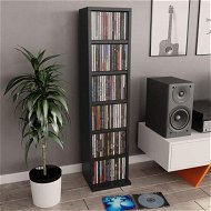 Detailed information about the product CD Cabinet Black 21x16x88 Cm Chipboard