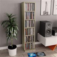 Detailed information about the product CD Cabinet Sonoma Oak 21x16x88 Cm Chipboard