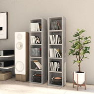 Detailed information about the product CD Cabinets 2 Pcs Concrete Grey 21x16x93.5 Cm Chipboard.