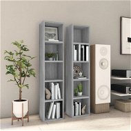 Detailed information about the product CD Cabinets 2 pcs Grey Sonoma 21x16x93.5 cm Engineered Wood