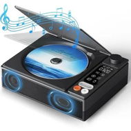 Detailed information about the product CD Player Portable Bluetooth Desktop CD Players for Home with Speakers Rechargeable Small Retro with LCD Screen Optical USB,Black