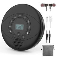 Detailed information about the product CD Player Portable Discman Rechargeable Walkman CD Player With Speaker Portable CD Player With Headphones CD-R MP3 USB Playable Anti-Skip CD Playing For Car Suitable For Personal Or Multi-Users (Black)