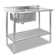 Detailed information about the product Cefito 100x60cm Commercial Stainless Steel Sink Kitchen Bench