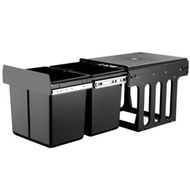 Detailed information about the product Cefito 2x15L Pull Out Bin - Black