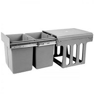 Detailed information about the product Cefito 2x15L Pull Out Bin - Grey