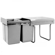 Detailed information about the product Cefito 2x20L Pull Out Bin - Grey
