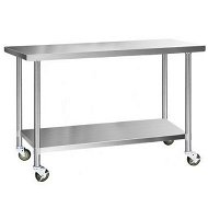 Detailed information about the product Cefito 304 Stainless Steel Kitchen Benches Work Bench Food Prep Table with Wheels 1524MM x 610MM
