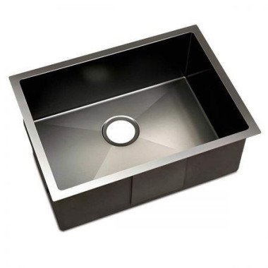 Cefito 60cm X 45cm Stainless Steel Kitchen Sink Under/Top/Flush Mount Black.