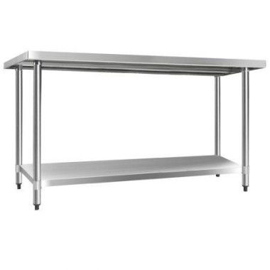 Cefito 610 X 1524mm Commercial Stainless Steel Kitchen Bench