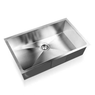 Cefito 70cm X 45cm Stainless Steel Kitchen Sink Under/Top/Flush Mount Silver.