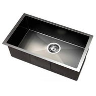 Detailed information about the product Cefito Kitchen Sink 45X30CM Stainless Steel Basin Single Bowl Black