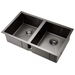 Cefito Kitchen Sink 77X45CM Stainless Steel Basin Double Bowl Black. Available at Crazy Sales for $169.95