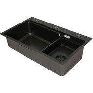 Detailed information about the product Cefito Kitchen Sink Basin Stainless Steel Under/Top/Flush Mount Bowl 750x450mm.