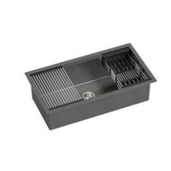 Detailed information about the product Cefito Kitchen Sink Stainless Steel 81X45CM Single Bowel with Drying Rack Black