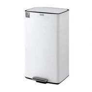 Detailed information about the product Cefito Pedal Bins Rubbish Bin Waste Recycle Dustbins Kitchen Trash Can 40L White