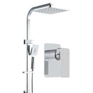 Detailed information about the product Cefito WELS 10 Inches Rain Shower Head Mixer Square Handheld High Pressure Wall Chrome