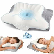 Detailed information about the product Cervical Neck Pillow,Ergonomic Memory Foam Pillows,Cooling Side Sleeper Pillow,Contour Orthopedic Bed Pillow for Back Stomach Sleepers