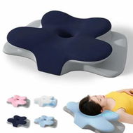 Detailed information about the product Cervical Pillow for Neck and Shoulder, Ergonomic Contour Memory Foam Pillows for Sleeping with Washable Pillowcase, Cooling Neck Support Pillow Navy