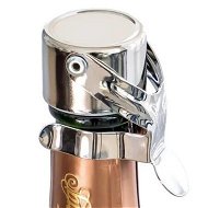 Detailed information about the product Champagne Stoppers,No Pressure Pump Needed,Professional Champagne Bottle Stopper,Prosecco,Cava,and Sparkling Wine Stopper (Silver)