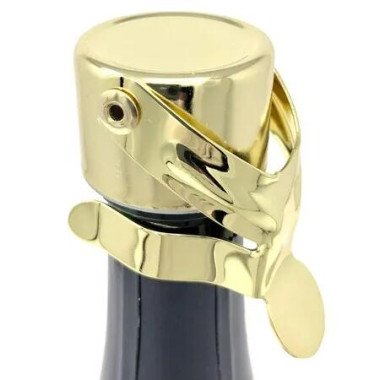 Champagne Stoppers,No Pressure Pump Needed,Professional Grade WAF Champagne Bottle Stopper,Prosecco,Cava,and Sparkling Wine Stopper - Gold