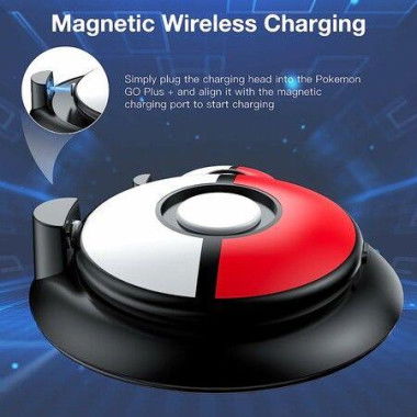 Charging Station Compatible With Pokemon GO Plus Charging Dock And Protective Cover For Pokemon GO Plus