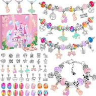 Detailed information about the product Charm Jewelry Bracelet Advent Calendar Christmas Countdown Calendar Christmas DIY Bracelets Making Kit Christmas Suprise Gift