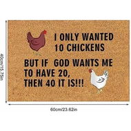 Detailed information about the product Charming Non-Slip Door Mat: Add a Touch of Whimsy to Your Home with Our Chicken Pattern Design (40x60cm)