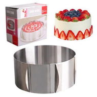 Detailed information about the product Cheers 6-12 Inches Adjustable Stainless Steel Round Mousse Ring Bake Tool Cake Size Mold