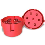 Detailed information about the product Cherry Pitter,Multiple Cherries Seed Remover,Labor-Saving Push Down Cherry Corer Pitting Tool,Red