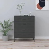 Detailed information about the product Chest of Drawers Anthracite 80x35x101.5 cm Steel