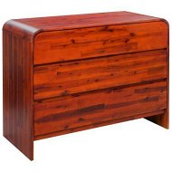 Detailed information about the product Chest of Drawers Solid Acacia Wood 90x37x75 cm