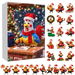 Chicken Advent Calendar 2025, Hanging Decorations for Xmas Tree, 24 Days Christmas Countdown with 2D Acrylic Chicken Ornaments. Available at Crazy Sales for $19.95