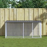 Detailed information about the product Chicken Cage with Roof Anthracite 203x98x90 cm Galvanised Steel