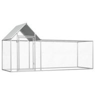 Detailed information about the product Chicken Coop 3x1x1.5m Galvanized Steel.