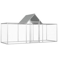 Detailed information about the product Chicken Coop 3x1x1.5 m Galvanised Steel